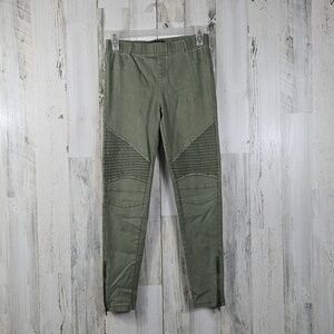 Beulah style green skinny denim jeggings women's size medium